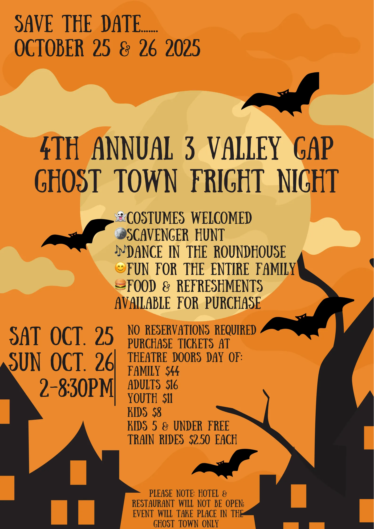 three valley gap fright night 2025